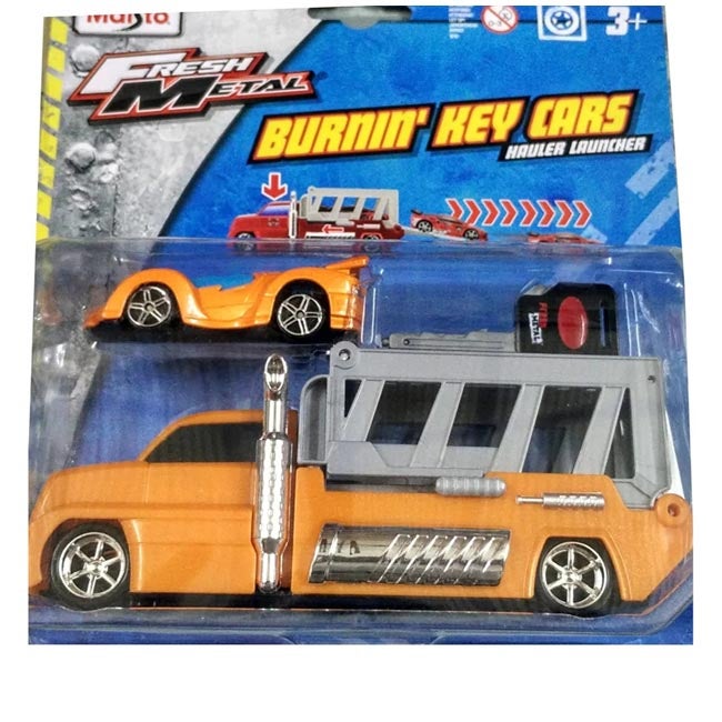 MAISTO FRESH METAL BURNIN KEY CARS HAULER LAUNCHER