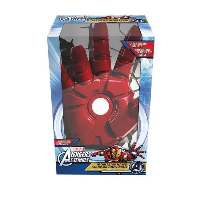 THE SOURCE MARVEL IRON MAN HAND WALL 3D DECO LIGHT
