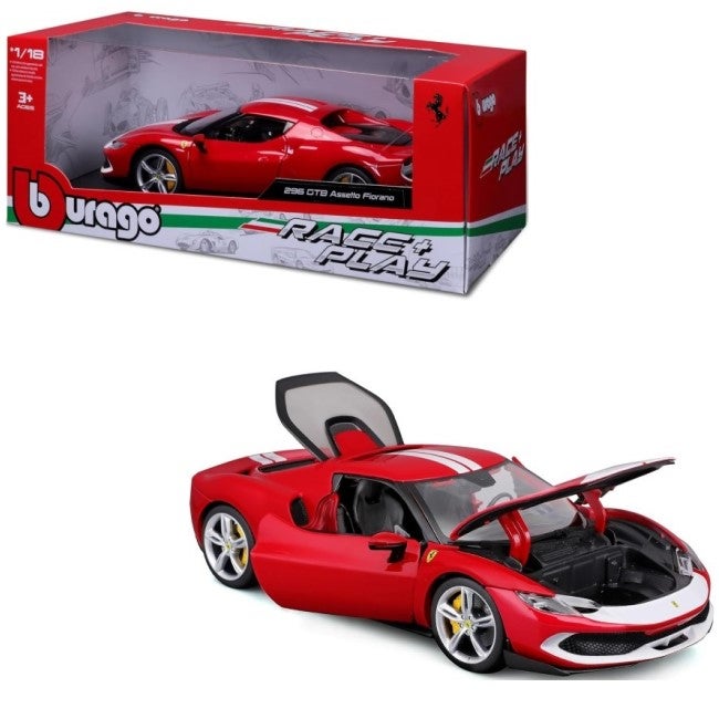 BURAGO 1:18 DIECAST FERRARI GTB296 ASSETTO FIORANO RED