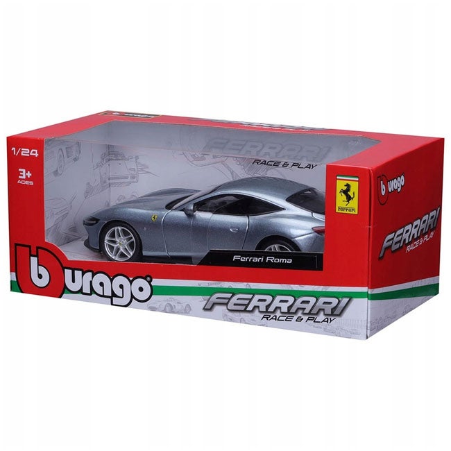 BURAGO 1:24 DIECAST FERRARI R & P FERRARI ROMA