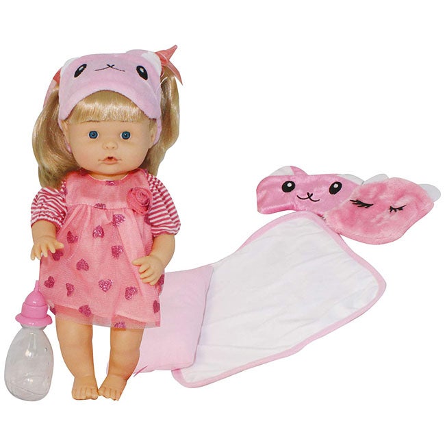 BAMBOLINA 36CM BABY NENA WITH BED AND ACCESSORIES