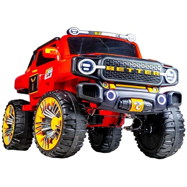 BBJ RIDE-ON MONSTER TRUCK CAR 12V BATTERY RED - MQ-150