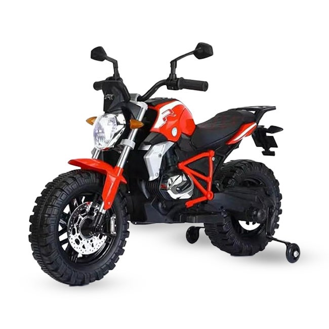 BBJ RIDE-ON MOTORCYCLE 12V BATTERY 2 MOTORS RED - XGZ608