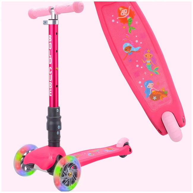 BOLDCUBE 3-WHEEL FOLDING SCOOTER TEENY PINK