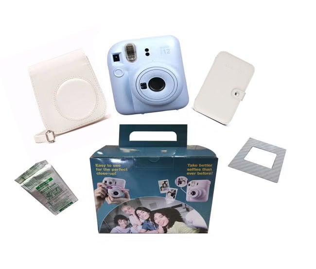 FUJIFILM INSTAX MINI 12 BUNDLE GIFT SET BLUE