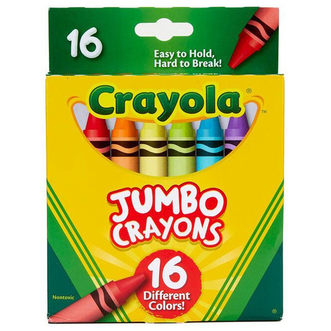 CRAYOLA 16-COUNT JUMBO CRAYONS