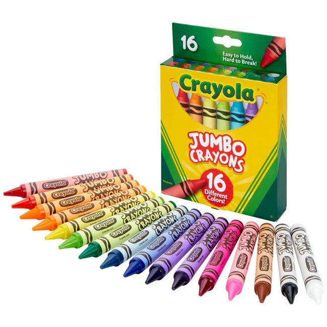 CRAYOLA 16-COUNT JUMBO CRAYONS