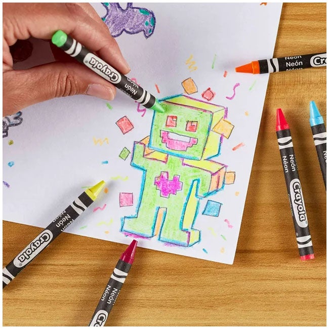 CRAYOLA 24-COUNT NEON CRAYONS