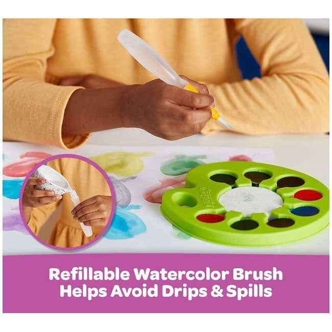 CRAYOLA POP AND PAINT WATER COLOR PALETTE