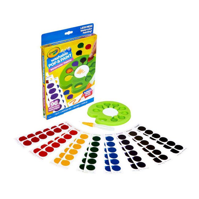 CRAYOLA POP AND PAINT WATER COLOR PALETTE