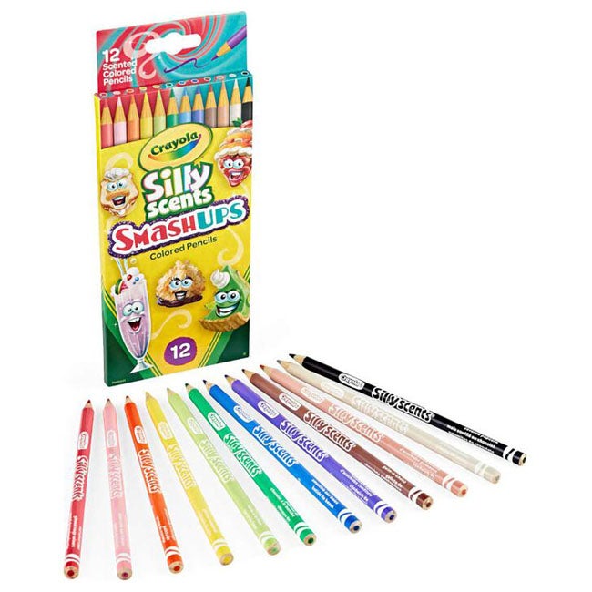 CRAYOLA 12-COUNT SILLY SCENTS SMASH UPS COLORED PENCILS