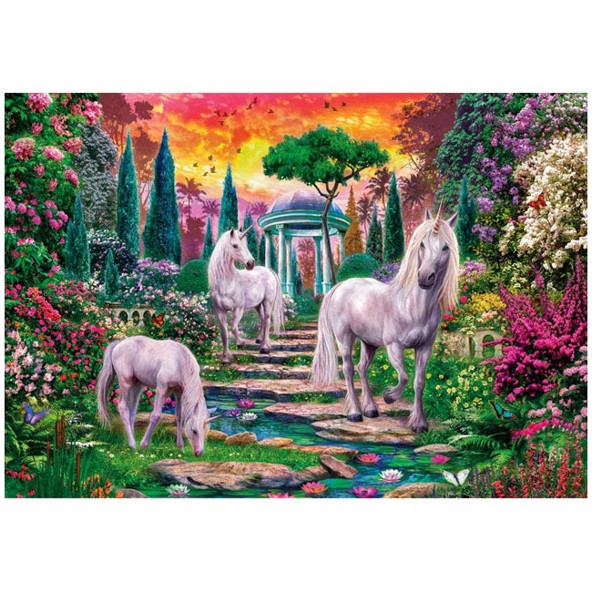 CLEMENTONI CLASSICAL GARDEN UNICORNS - 2000 PCS PUZZLE