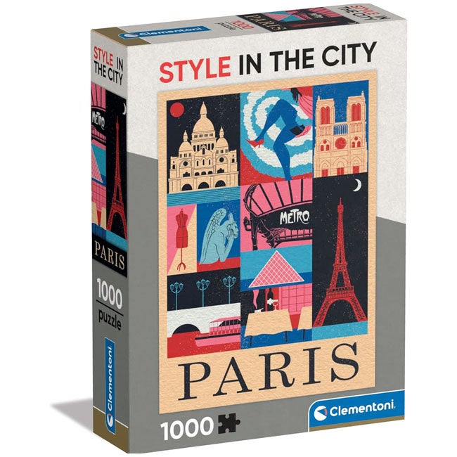 CLEMENTONI STYLE IN THE CITY PARIS - 1000 PCS PUZZLE