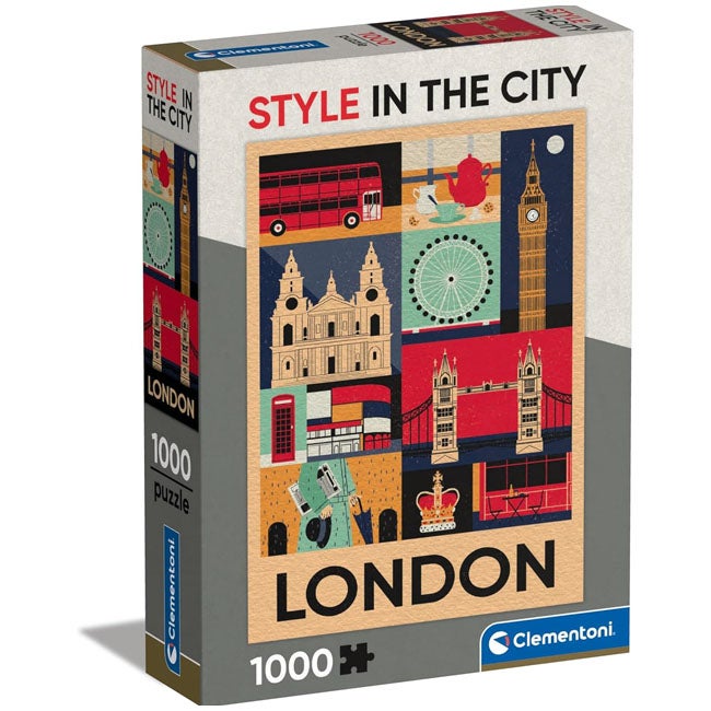 CLEMENTONI STYLE IN THE CITY LONDON - 1000 PCS PUZZLE