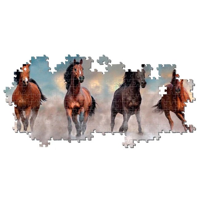CLEMENTONI PANORAMA HORSES - 1000 PCS PUZZLE