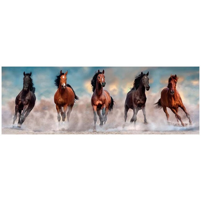 CLEMENTONI PANORAMA HORSES - 1000 PCS PUZZLE