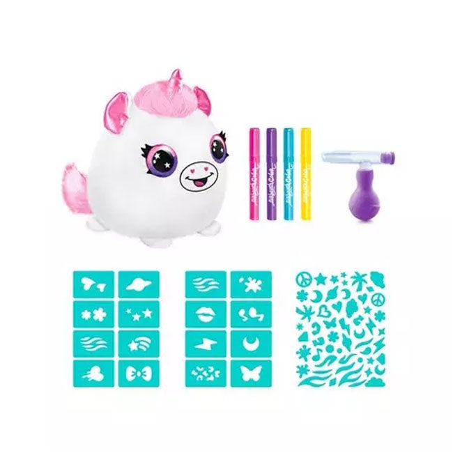 CANAL TOYS AIRBRUSH PLUSH SQUISH PALS PAINT CAN