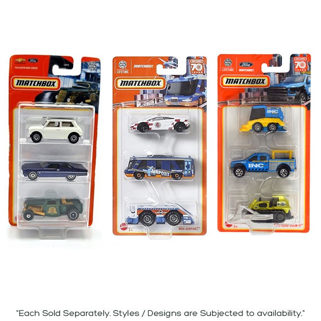 MATCHBOX 3 PACK ASSORTED GIFT SET