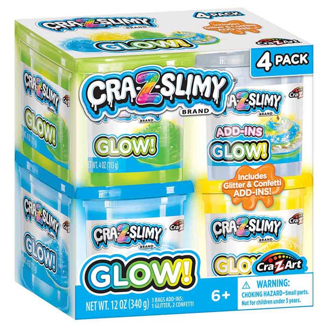 CRA-Z-SLIMY GLITTER PACK OF 4 SLIME TOY