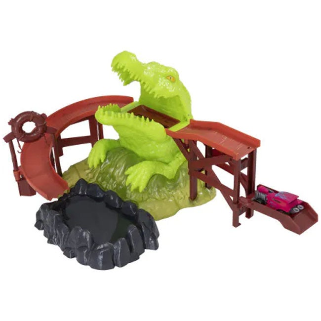 TEAMSTERZ COLOR CHANGE CROC BITE PLAYSET WITH 1 CAR