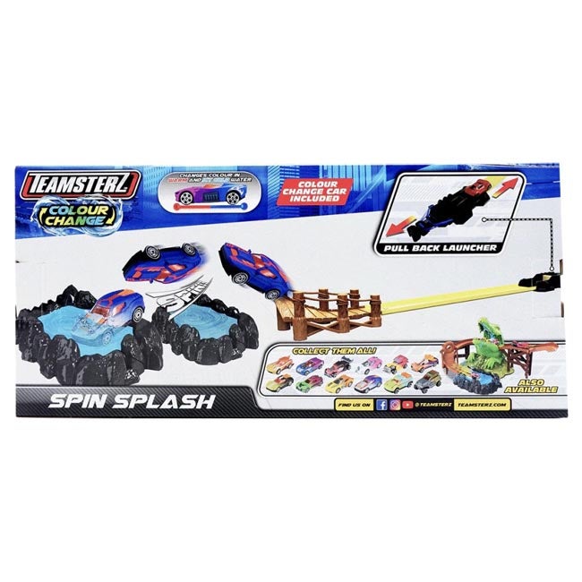 TEAMSTERZ COLOR CHANGING SPIN SPLASH LAUNCHER WITH 1 CAR