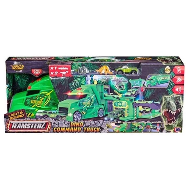 TEAMSTERZ DINO COMMAND TRUCK SET WITH 2 DINOS