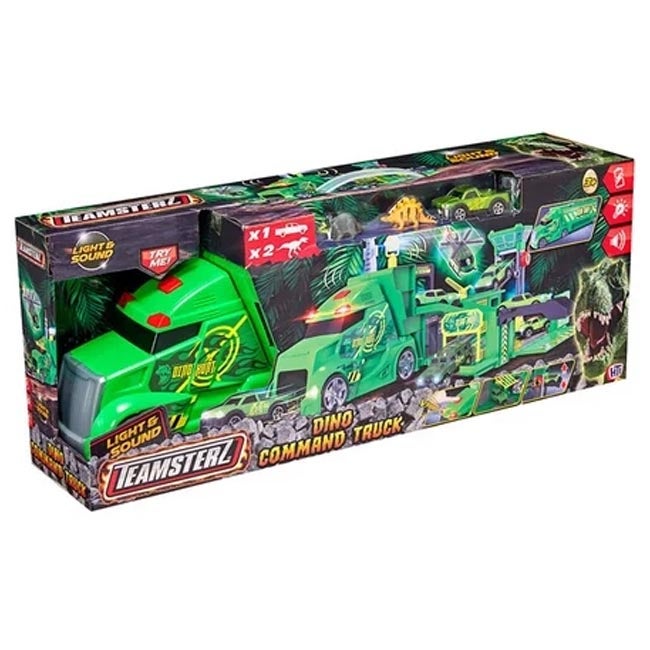 TEAMSTERZ DINO COMMAND TRUCK SET WITH 2 DINOS