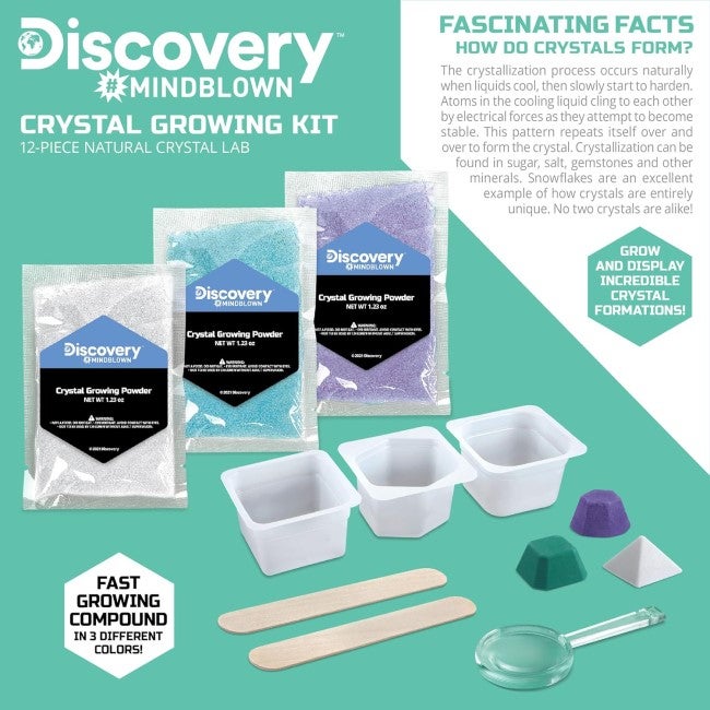 DISCOVERY KIDS CYRSTAL GROWING KIT 12PCS
