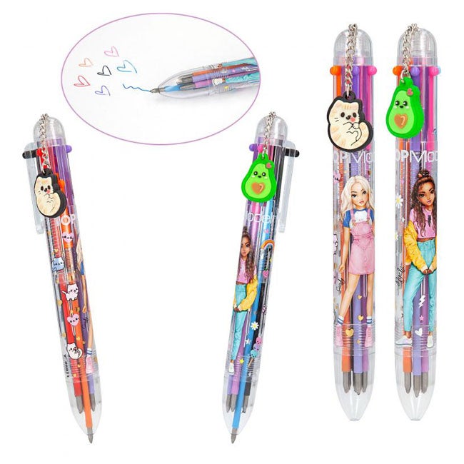 TOP MODEL GEL PEN WITH 6-COLOURS