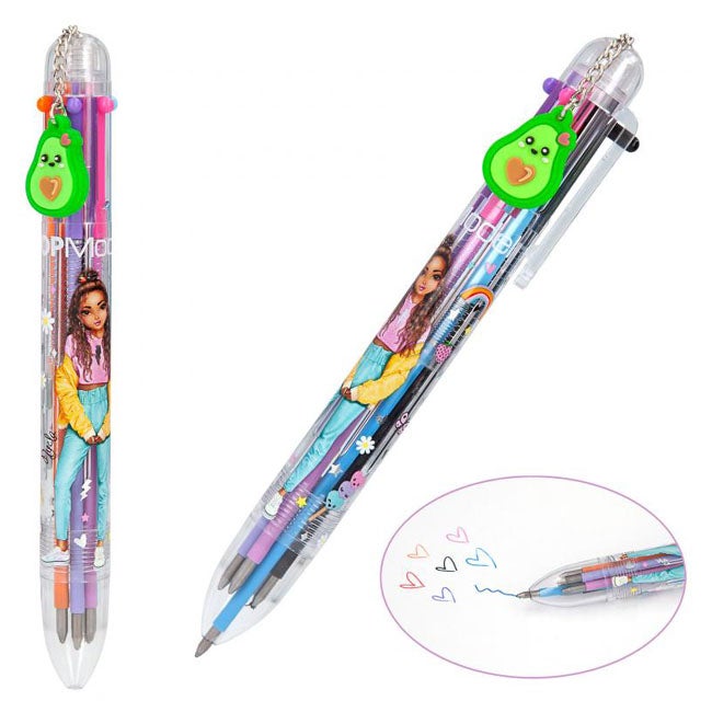 TOP MODEL GEL PEN WITH 6-COLOURS