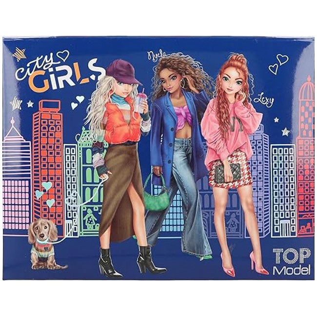 TOP MODEL CITY GIRLS STATIONERY BOX