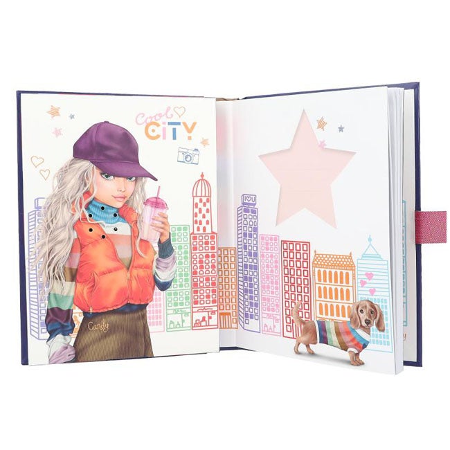 TOP MODEL CITY GIRLS DIARY WITH NUMBER CODE AND SOUND