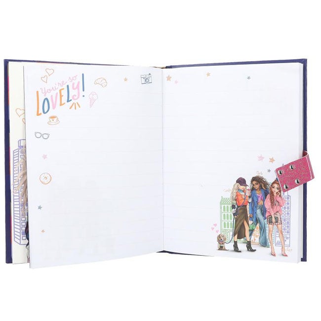 TOP MODEL CITY GIRLS DIARY WITH NUMBER CODE AND SOUND