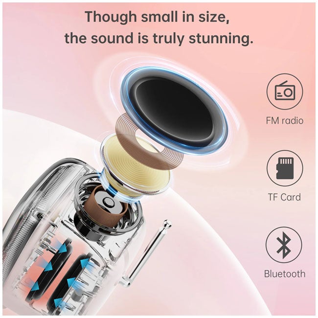 DIVOOM TIIVOO-2 PHOTO ALBUM AND LYRICS BT MINI SPEAKER WHITE