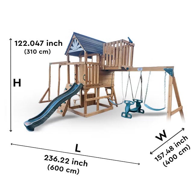 DP HORIZON WOODEN GYMSET