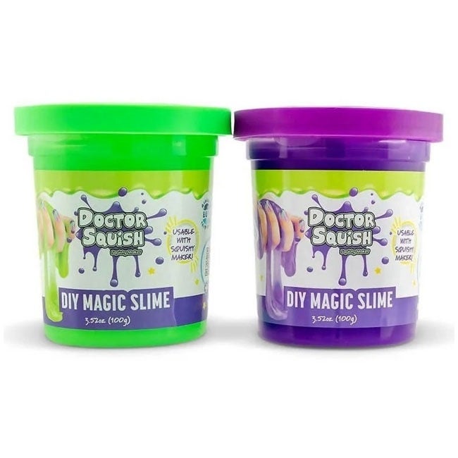 DOCTOR SQUISH DIY MAGIC SLIME DOUBLE SET GREEN/PURPLE - 240G