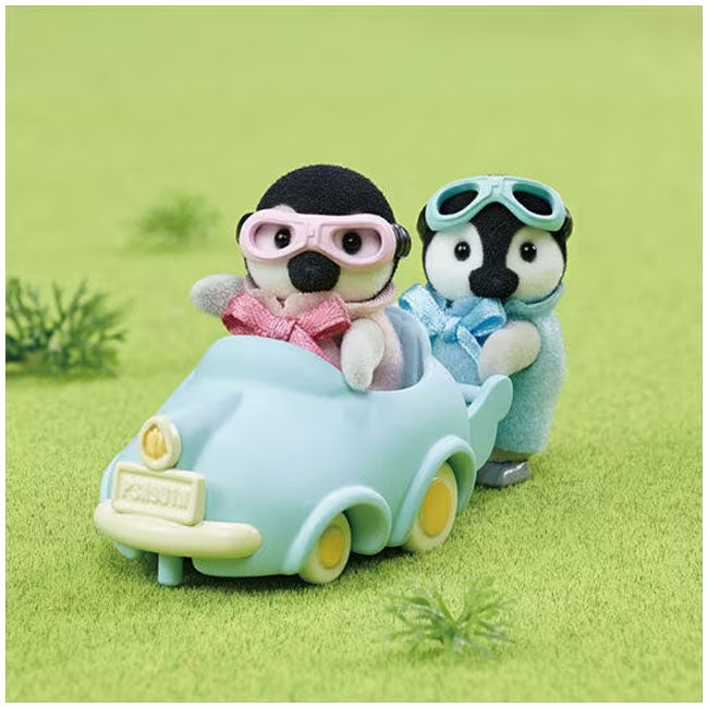 SYLVANIAN FAMILIES PENGUIN BABIES RIDE AND PLAY