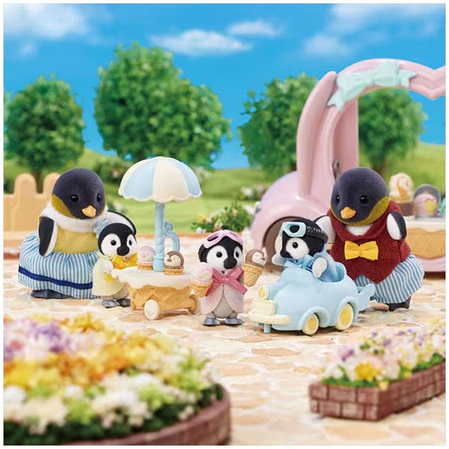 SYLVANIAN FAMILIES PENGUIN BABIES RIDE AND PLAY