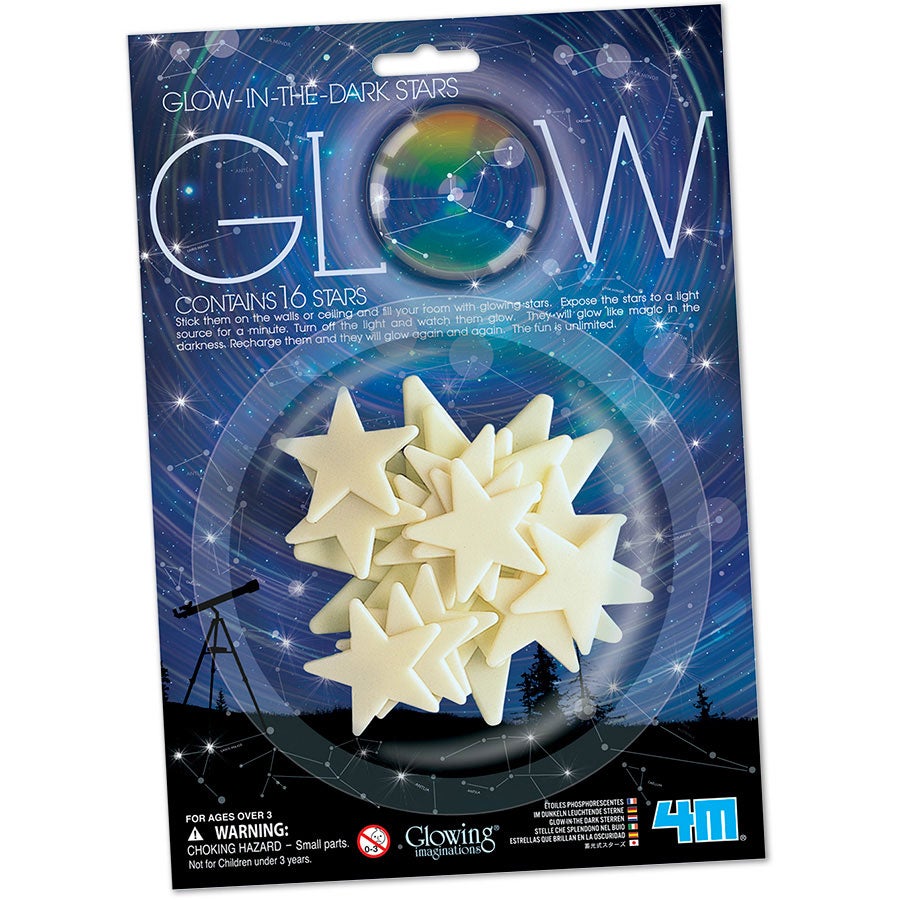 4M GLOW IN THE DARK STARS - DINOO