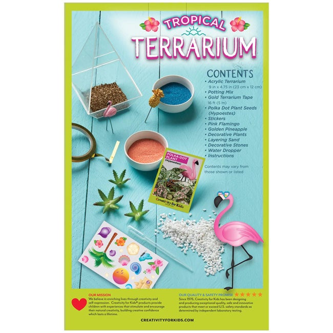 CREATIVITY FOR KIDS TROPICAL TERRARIUM
