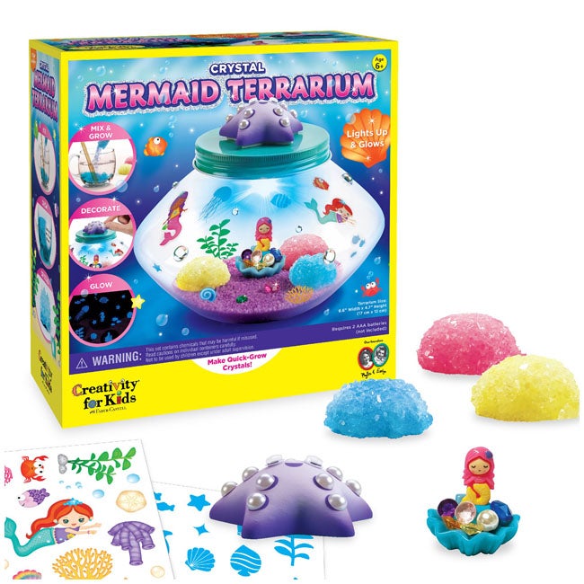 CREATIVITY FOR KIDS CRYSTAL MERMAID TERRARIUM