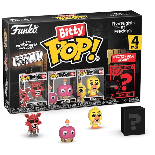 FUNKO POP BITTY GAMES: FIVE NIGHTS AT FREDDYS - FOXY 4PK