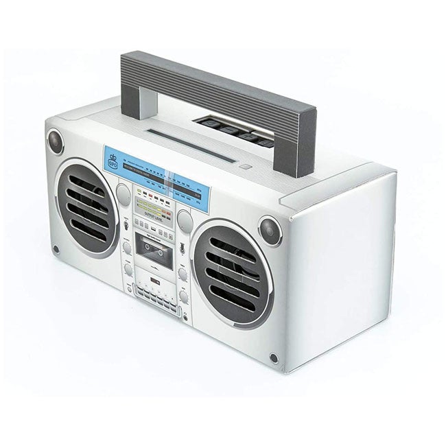 GPO RETRO BRONX PORTABLE BLUETOOTH SPEAKER SILVER