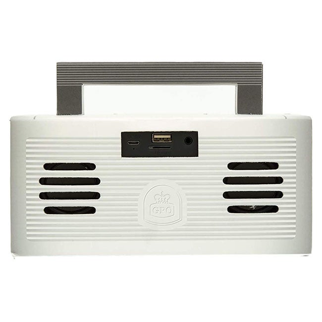 GPO RETRO BRONX PORTABLE BLUETOOTH SPEAKER SILVER