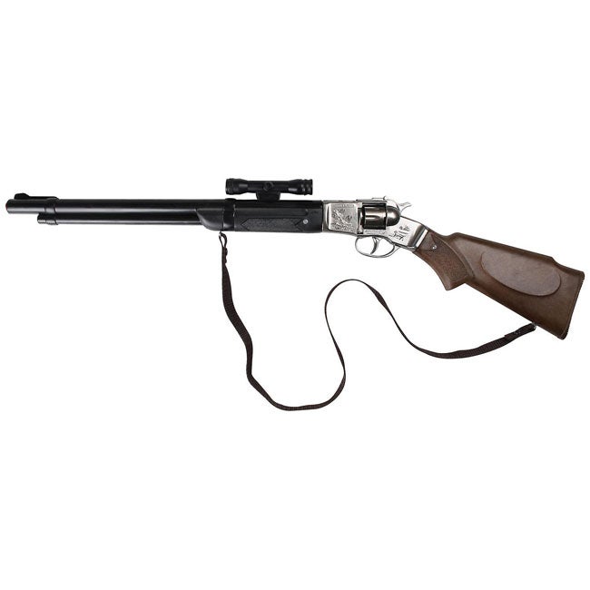 GONHER COWBOY RIFLE 8-SHOT PLASTIC DOUBLE BARREL