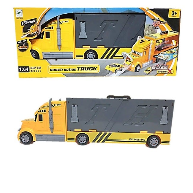SIX-SIX-ZERO CONSTRUCTION FLODING TRUCK SET W/ LIGHT N SOUND