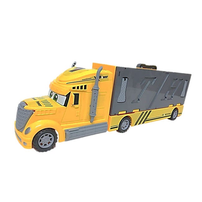 SIX-SIX-ZERO CONSTRUCTION FLODING TRUCK SET W/ LIGHT N SOUND