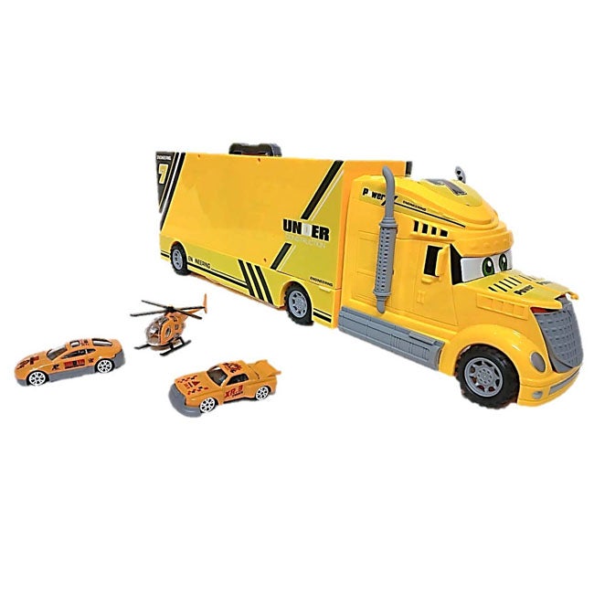SIX-SIX-ZERO CONSTRUCTION FLODING TRUCK SET W/ LIGHT N SOUND