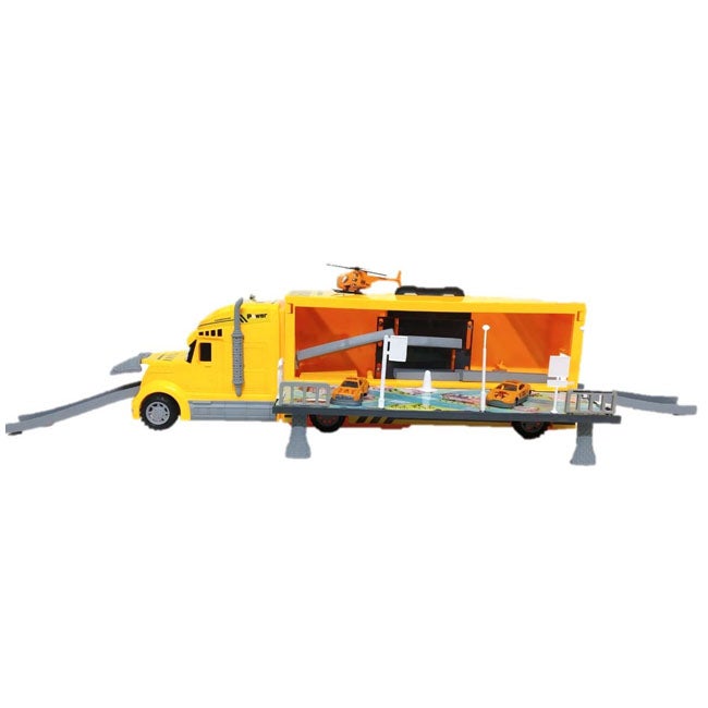 SIX-SIX-ZERO CONSTRUCTION FLODING TRUCK SET W/ LIGHT N SOUND