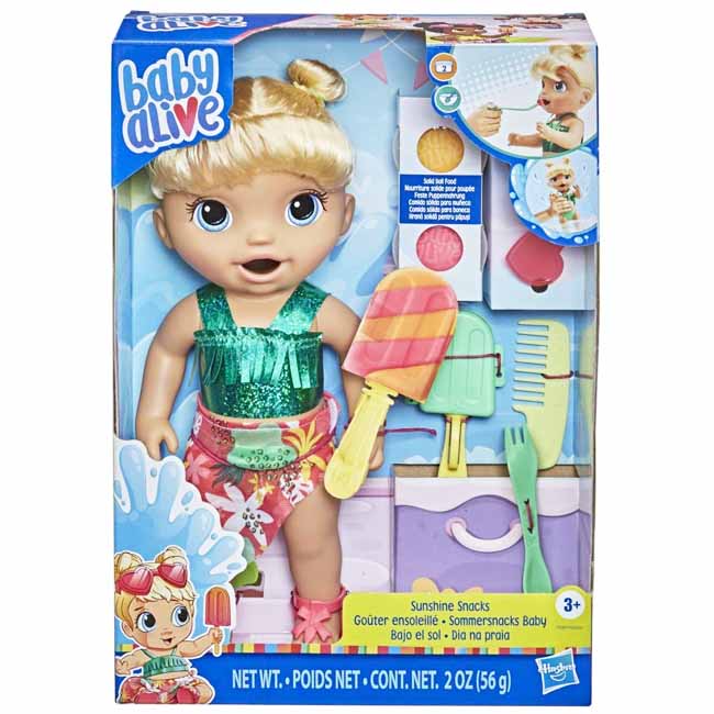BABY ALIVE SUNSHINE SNACKS EATS AND POOPS DOLL